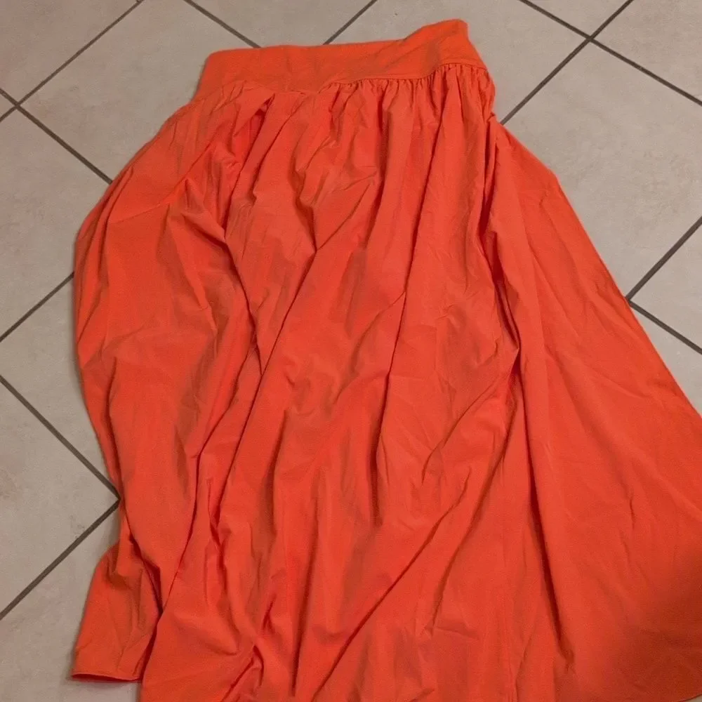 NWT Halara Breezeful Skirt Flamingo Orange With Built-in Briefs Size L